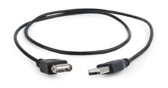 Przedłużacz kabla USB 2.0 AM-AFI 0.75m czarny Przedłużacz kabla USB 2.0 AM-AFI 0.75m czarny