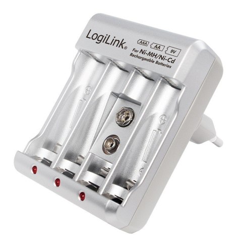 Ładowarka do akumulatorów Ni-Mh, Ni-Cd, AA, AAA, 9V Ładowarka do akumulatorów Ni-Mh, Ni-Cd, AA, AAA, 9V