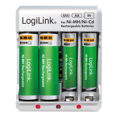 Ładowarka do akumulatorów Ni-Mh, Ni-Cd, AA, AAA, 9V Ładowarka do akumulatorów Ni-Mh, Ni-Cd, AA, AAA, 9V