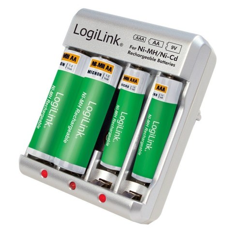 Ładowarka do akumulatorów Ni-Mh, Ni-Cd, AA, AAA, 9V Ładowarka do akumulatorów Ni-Mh, Ni-Cd, AA, AAA, 9V