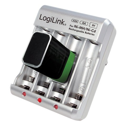 Ładowarka do akumulatorów Ni-Mh, Ni-Cd, AA, AAA, 9V Ładowarka do akumulatorów Ni-Mh, Ni-Cd, AA, AAA, 9V