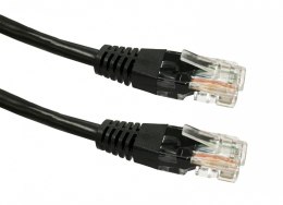 Kabel Patchcord miedziany kat. 6 RJ45 UTP 2m czarny