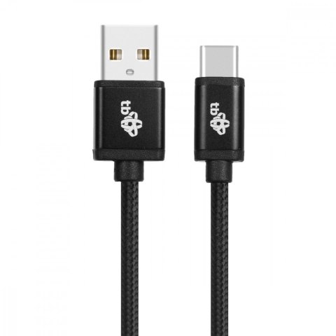Kabel USB-USB C 1.5m czarny sznurek Kabel USB-USB C 1.5m czarny sznurek