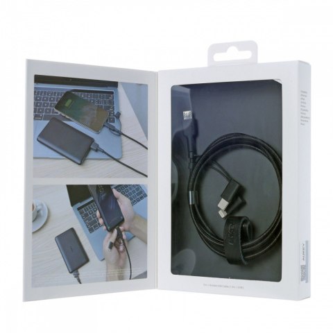 CB-BAL5 3w1 nylonowy kabel Quick Charge micro USB | USB C | Lightning | 1.2m CB-BAL5 3w1 nylonowy kabel Quick Charge micro USB | USB C | Lightning | 1.2m