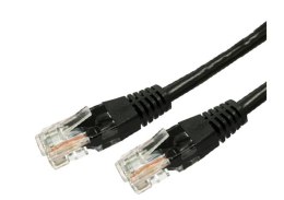 Kabel Patchcord miedziany kat.6A RJ45 UTP 1m. czarny