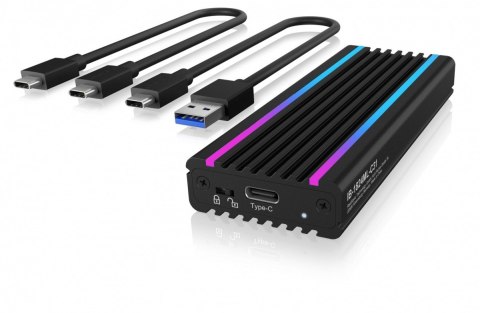 IB-1824ML-C31 Obudowa M.2 NVMe z oświetleniem RGB IB-1824ML-C31 Obudowa M.2 NVMe z oświetleniem RGB