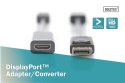 Kabel adapter Displayport z zatrzaskiem 1080p 60Hz FHD Typ DP/HDMI A M/Ż czarny 0,15m