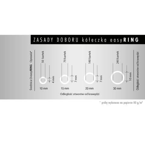 Plastikowe kółeczka do ręcznego bindowania - O.easyRING 10 mm - biały Plastikowe kółeczka do ręcznego bindowania - O.easyRING 10 mm - biały