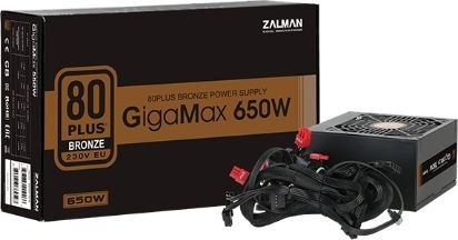 Zasilacz GigaMax 650W 80+ BRONZE EU ZM650-GVII Zasilacz GigaMax 650W 80+ BRONZE EU ZM650-GVII