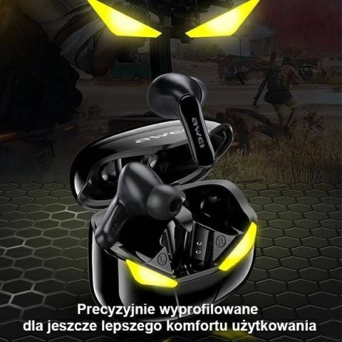 Słuchawki Bluetooth 5.0 T35 TWS + Stacja dokująca -Dla Graczy- czarne Słuchawki Bluetooth 5.0 T35 TWS + Stacja dokująca -Dla Graczy- czarne