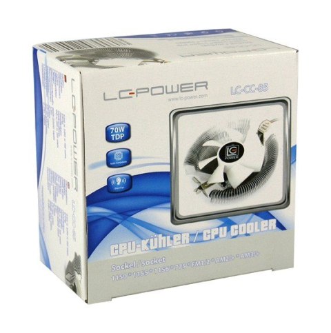 Wentylator CPU LC-CC-85 MULTI-SOCKET 70W 22RPM aluminium PWM łożyska hydrauliczne Wentylator CPU LC-CC-85 MULTI-SOCKET 70W 22RPM aluminium PWM łożyska hydrauliczne