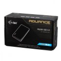 MYSAFE Advanced 3,5" USB 3.0 Obudowa zewnętrzna na dyski HDD i SSD SATA I II III czarna aluminiowa