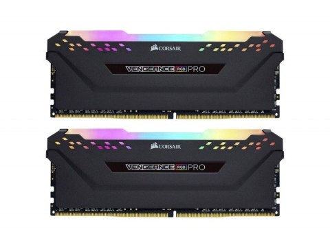 Pamięć do PC DDR4 Vengeance PRO RGB dla Intel XMP Certified 16GB/3200(2*8GB) czarna CL16 Pamięć do PC DDR4 Vengeance PRO RGB dla Intel XMP Certified 16GB/3200(2*8GB) czarna CL16