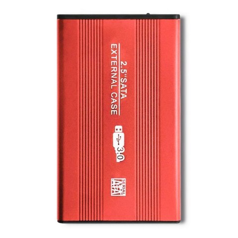 Obudowa na dysk HDD/SSD 2.5 cala SATA3 | USB 3.0 | Czerwona Obudowa na dysk HDD/SSD 2.5 cala SATA3 | USB 3.0 | Czerwona