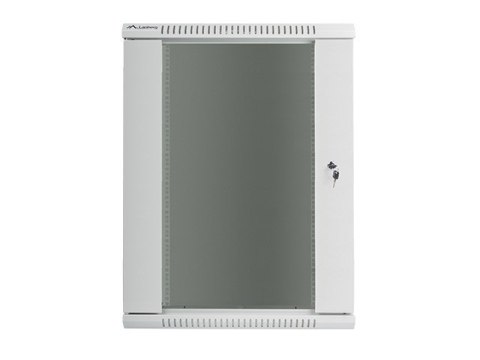 Szafa instalacyjna wisząca 19'' 18U 600X450mm szara (drzwi szklane) Szafa instalacyjna wisząca 19'' 18U 600X450mm szara (drzwi szklane)