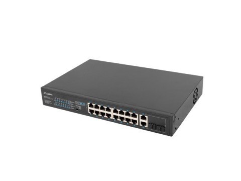 Przełącznik Switch 16X100MB POE+/2XCombo niezarządzalny rack 19 cali Gigabit Ethernet 150W Przełącznik Switch 16X100MB POE+/2XCombo niezarządzalny rack 19 cali Gigabit Ethernet 150W