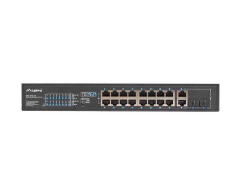 Przełącznik Switch 16X100MB POE+/2XCombo niezarządzalny rack 19 cali Gigabit Ethernet 150W Przełącznik Switch 16X100MB POE+/2XCombo niezarządzalny rack 19 cali Gigabit Ethernet 150W