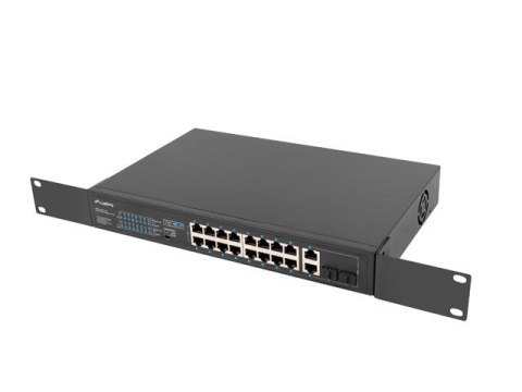 Przełącznik Switch 16X100MB POE+/2XCombo niezarządzalny rack 19 cali Gigabit Ethernet 150W Przełącznik Switch 16X100MB POE+/2XCombo niezarządzalny rack 19 cali Gigabit Ethernet 150W