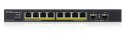 Przełącznik GS1100-10HP-EU0102F 120W PoE 8xGigabit 2xFiber Uplilk Switch