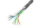 Kabel SFTP Kat.6 CU 305 m drut szary