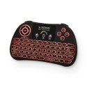 Klawiatura podświetlana mini bezprzewodowa RGB TV Box, Smart TV, konsole, PC, KW-03
