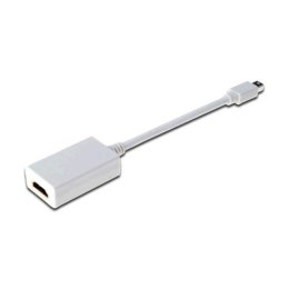 Kabel adapter Displayport 1080p 60Hz FHD Typ miniDP/HDMI A M/Ż biały 0,15m