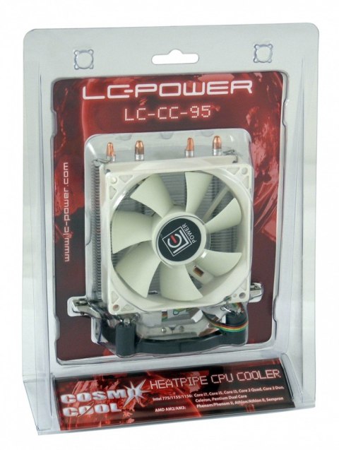 WENTYLATOR CPU LC-CC-95 INTEL SOC. 775 1155 1159 AMD AM2AM3 4PIN PWM WENTYLATOR CPU LC-CC-95 INTEL SOC. 775 1155 1159 AMD AM2AM3 4PIN PWM