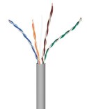 Kabel UTP drut kat. 5e (CCA) 305m szary