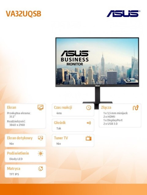 Monitor 32 cale VA32UQSB Monitor 32 cale VA32UQSB