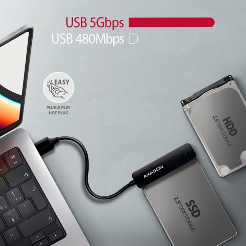 ADSA-FP2A Adapter USB-A 5Gbps SATA 6G 2.5" HDD/SSD FASTPort2 ADSA-FP2A Adapter USB-A 5Gbps SATA 6G 2.5" HDD/SSD FASTPort2