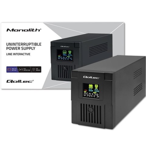 Zasilacz awaryjny UPS | Monolith | 2000VA | 1200W | LCD | USB Zasilacz awaryjny UPS | Monolith | 2000VA | 1200W | LCD | USB