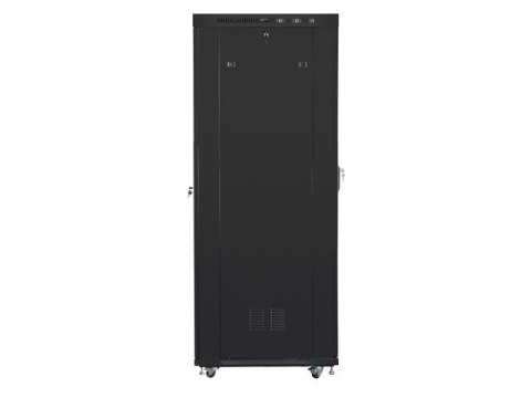 Szafa instalacyjna rack stojąca 19 42U 800x1000 czarna, drzwi perforowane LCD (Flat pack) Szafa instalacyjna rack stojąca 19 42U 800x1000 czarna, drzwi perforowane LCD (Flat pack)