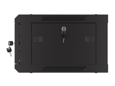 Szafa wisząca 19 cali 4U 600x450 drzwi perforowane (flat pack) czarna Szafa wisząca 19 cali 4U 600x450 drzwi perforowane (flat pack) czarna