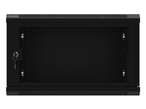 Szafa wisząca 19 cali 6U 600x450 drzwi perforowane (flat pack) czarna Szafa wisząca 19 cali 6U 600x450 drzwi perforowane (flat pack) czarna