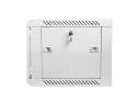 Szafa instalacyjna wisząca 19'' 6U 600X450mm szara (drzwi szklane)