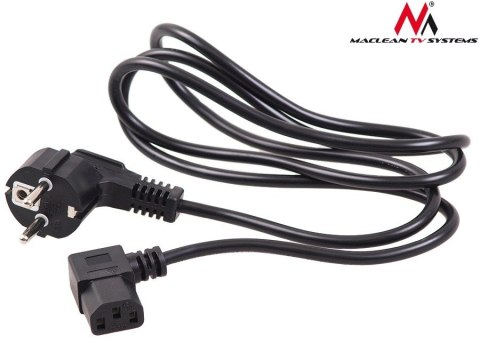 Kabel zasilający kątowy 3 pin 5M wtyk EU MCTV-804 Kabel zasilający kątowy 3 pin 5M wtyk EU MCTV-804